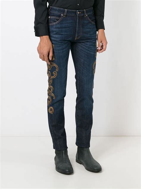 versace embroidered jeans|Men's Versace Jeans .